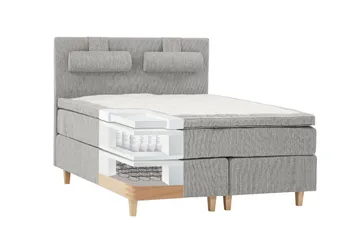 Grand Kontinentalseng Fast/Medium 180x200 Svart - Lateks - Møbler - Senger - Kontinentalsenger