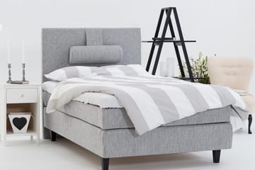 Hilton Deluxe 120 Kontinentalseng - Lysegrå - Møbler - Senger - Enkeltsenger