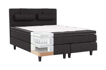 Hilton Deluxe Kontinentalseng 120 - Svart - Møbler - Senger - Enkeltsenger