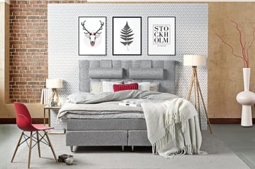 Hilton Deluxe Kontinentalseng 140 - Svart - Møbler - Senger - Kontinentalsenger