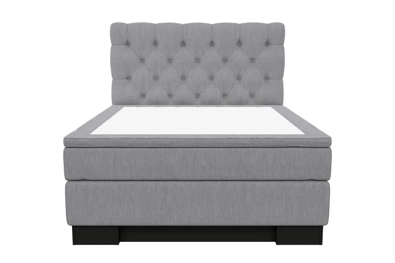 Hilton Lyx Kontinentalseng 120x200, Lysegrå