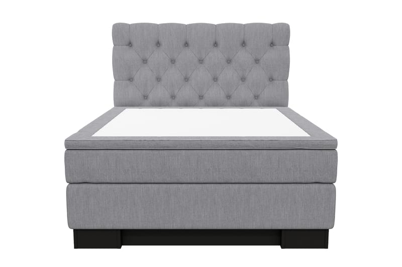 Hilton Lyx Kontinentalseng 120x200, Lysegrå