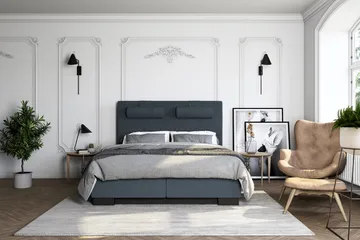 Hilton Lyx Kontinentalseng 180x200 - Mørkeblå - Møbler - Senger - Kontinentalsenger