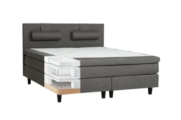 James Kontinentalseng 160 Lysegrå - Møbler - Senger - Kontinentalsenger