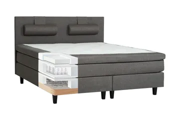 James Kontinentalseng 180 cm - Grå - Møbler - Senger - Kontinentalsenger