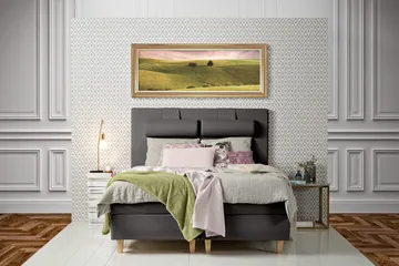 James Kontinentalseng 180 cm - Grå - Møbler - Senger - Kontinentalsenger