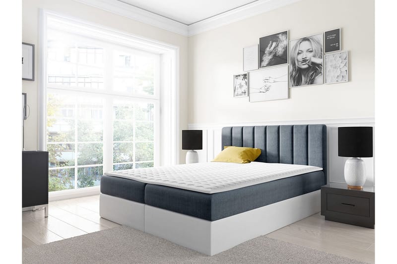 Jendem kontinentalseng 160x200 - Grå - Møbler - Senger - Kontinentalsenger