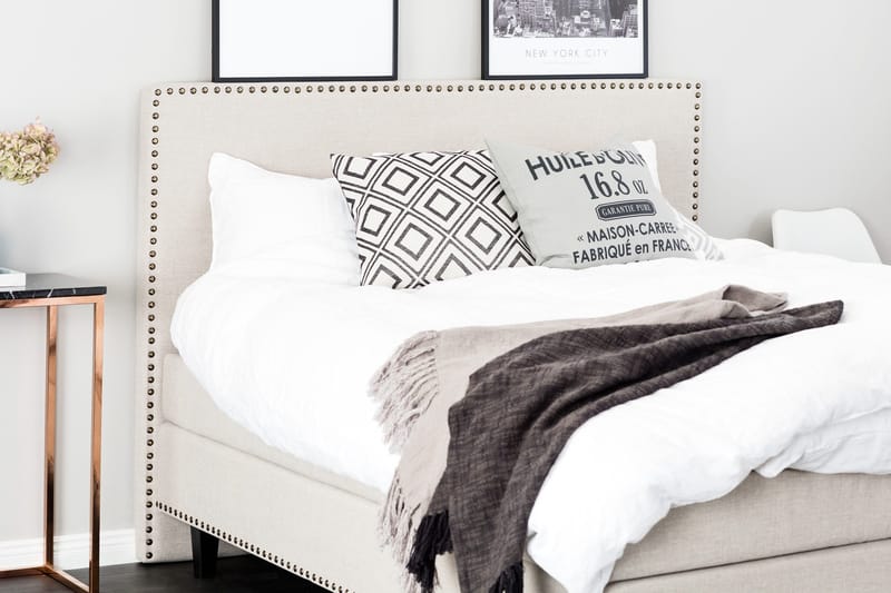 Jolie Komplett Sengepakke 160x200 cm - Beige - Møbler - Senger - Kontinentalsenger