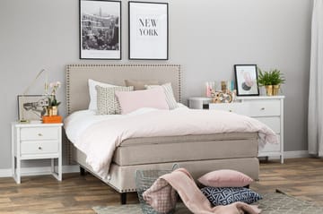 Jolie Kontinentalseng 140 - Beige - Møbler - Senger - Kontinentalsenger