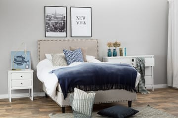 Jolie Kontinentalseng 140 - Beige - Møbler - Senger - Kontinentalsenger