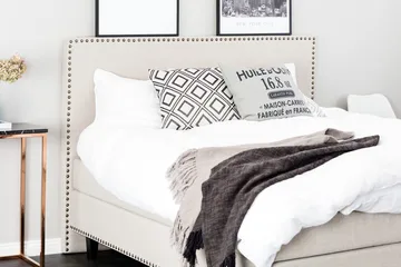 Jolie Kontinentalseng 160x200 - Beige - Møbler - Senger - Kontinentalsenger