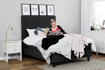 Jolie Kontinentalseng 160x200 - Svart - Møbler - Senger - Kontinentalsenger