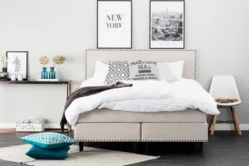 Jolie Kontinentalseng 180x200 - Beige - Møbler - Senger - Kontinentalsenger