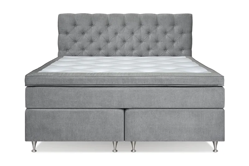 Joluma Komplett Sengpakke Fast 180x200 cm - Grå - Møbler - Senger - Kontinentalsenger