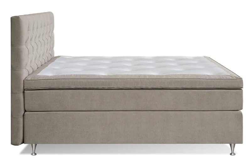 Joluma Komplett Sengpakke med Sengegavl Fast / Medium 180x200 cm - Beige - Møbler - Senger - Enkeltsenger