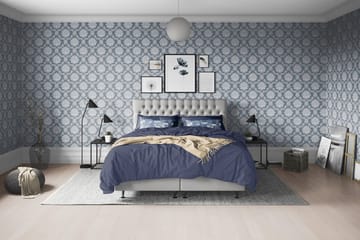 Joluma Kontinentalseng Medium - (+Flere valg) 160x200 cm Lysegrå - Møbler - Senger - Kontinentalsenger