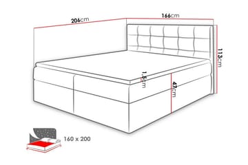 Kintore Kontinentalseng 160x200 cm - Møbler - Senger - Kontinentalsenger