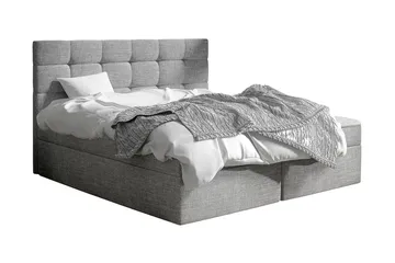 Kleiv Kontinentalseng 140x200 cm - Grå - Møbler - Senger - Kontinentalsenger