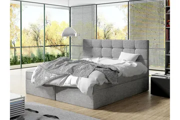 Kleiv Kontinentalseng 140x200 cm - Grå - Møbler - Senger - Kontinentalsenger