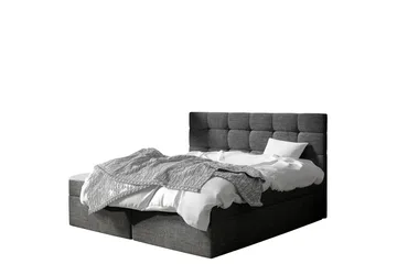 Kleiv Kontinentalseng 180x200 cm - Mørkegrå - Møbler - Senger - Kontinentalsenger