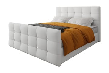 Kleos Kontinentalseng 180x200 cm med Sengegavl - Hvit - Møbler - Senger - Kontinentalsenger