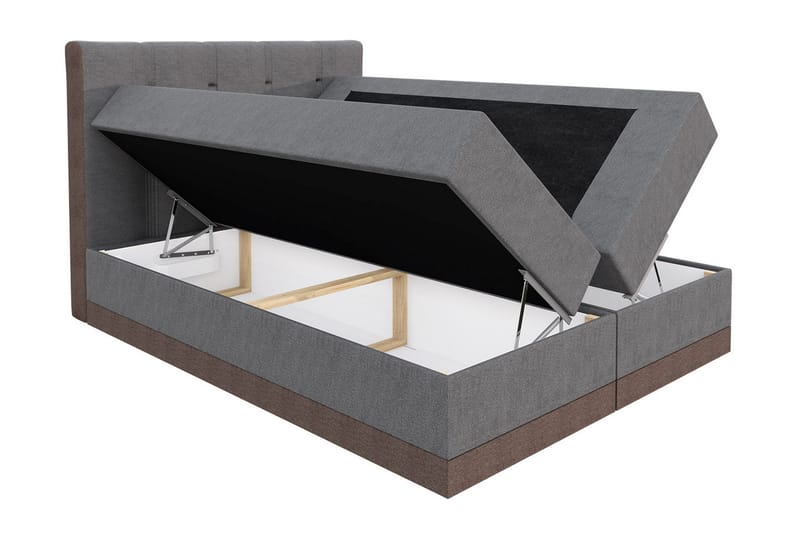 Knarrevik kontinentalseng 120x200 - Brun - Møbler - Senger - Kontinentalsenger