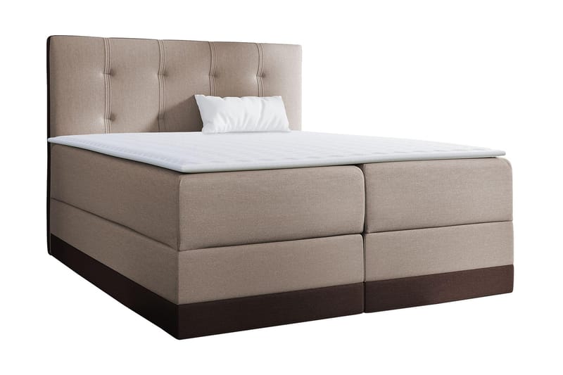 Knarrevik kontinentalseng 200x200, Brun