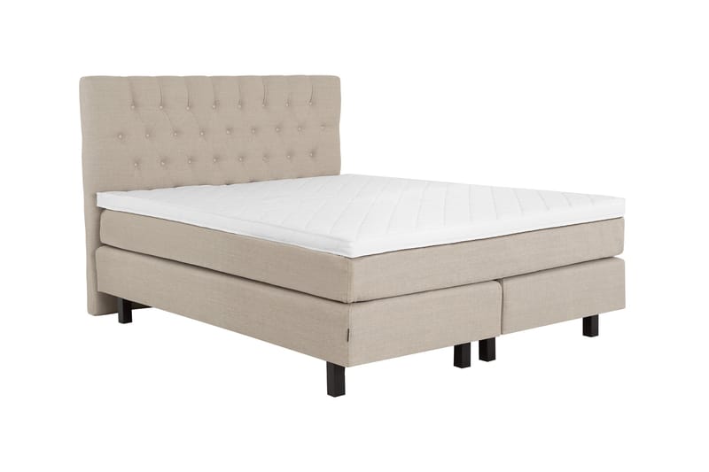 Komplett Sengepakke Bed Deluxe 180x200 Beige - Beige - Kontinentalsenger - Dobbeltsenger - Komplett sengepakke