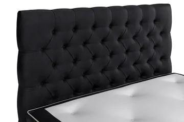 Komplett Sengepakke Celine 140x200 cm - Svart/Fløyel - Møbler - Senger - Kontinentalsenger