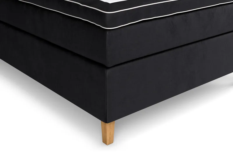 Komplett Sengepakke Celine 140x200 cm - Svart/Fløyel - Møbler - Senger - Kontinentalsenger