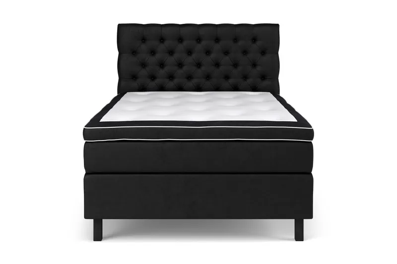 Komplett Sengepakke Celine 140x200 cm, Svart/Fløyel