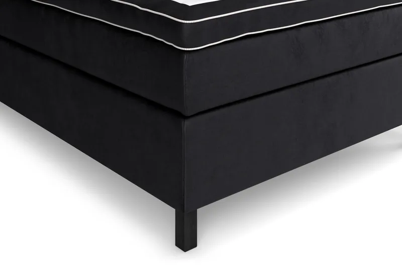 Komplett Sengepakke Celine 140x200 cm - Svart/Fløyel - Møbler - Senger - Kontinentalsenger