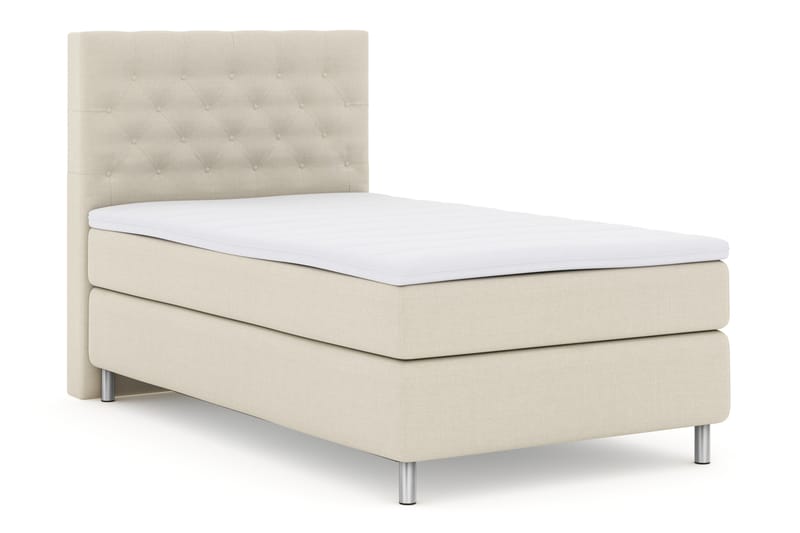 Komplett Sengepakke Choice No 3 120x200 Fast - Beige|Metallben - Møbler - Senger - Enkeltsenger