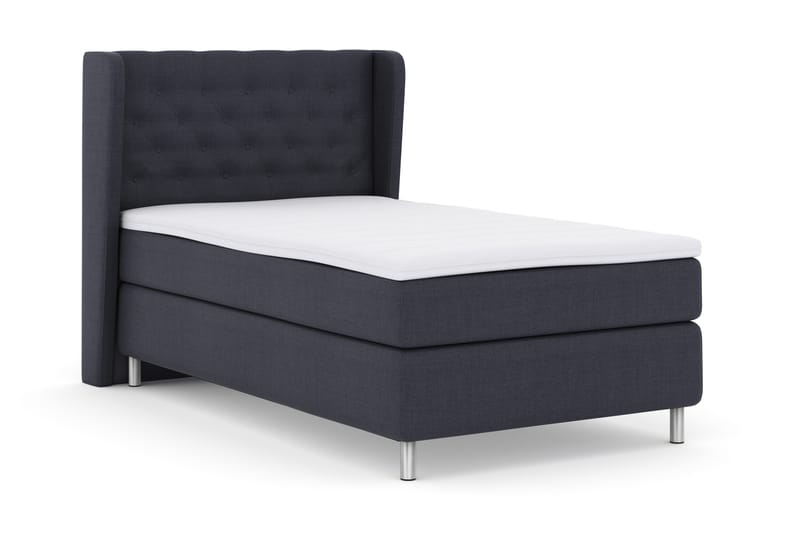Komplett Sengepakke Choice No 3 120x200 Fast - Blå|Metallben - Møbler - Senger - Kontinentalsenger