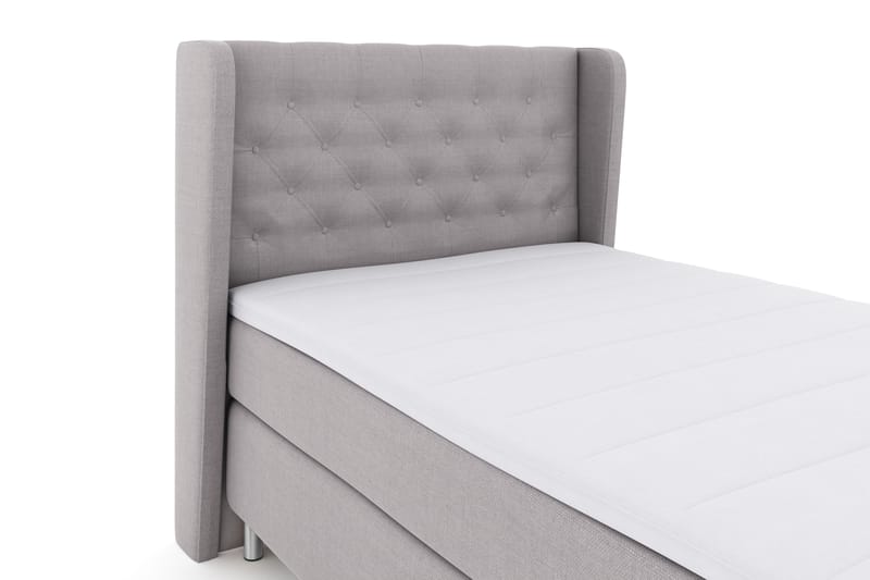 Komplett Sengepakke Choice No 3 120x200 Fast - Lysegrå|Metallben - Møbler - Senger - Kontinentalsenger