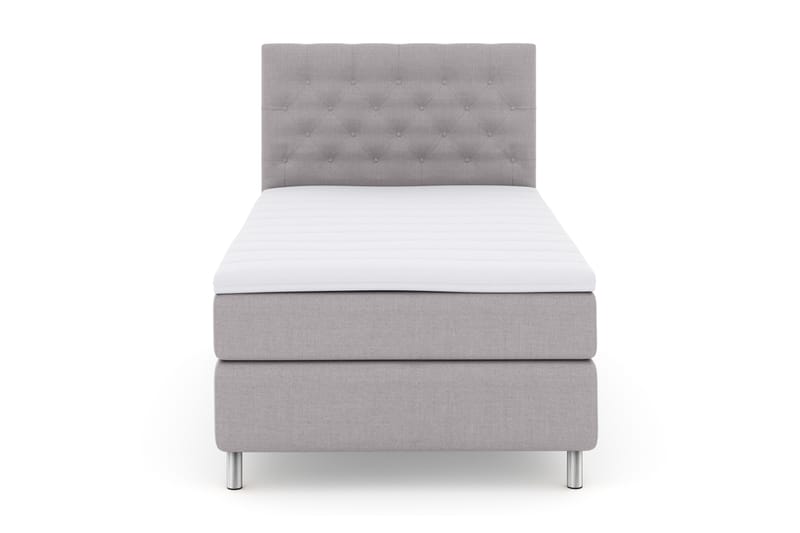 Komplett Sengepakke Choice No 3 120x200 Fast - Lysegrå|Metallben - Møbler - Senger - Kontinentalsenger