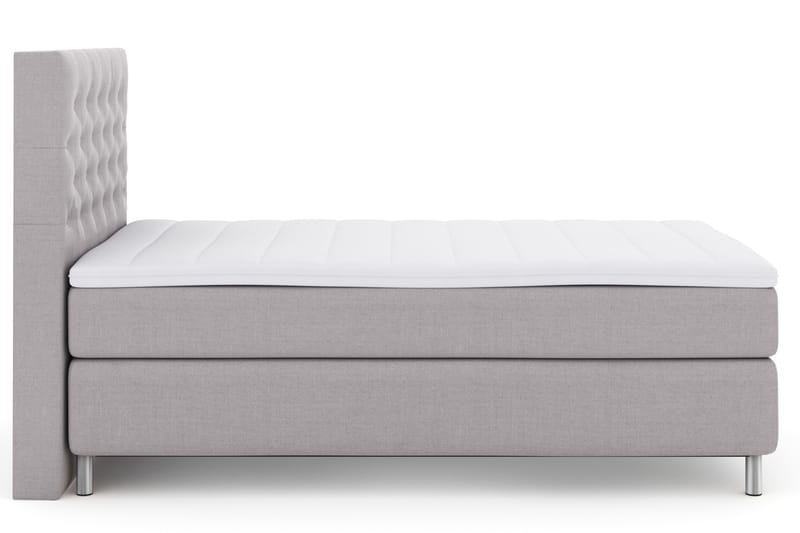 Komplett Sengepakke Choice No 3 120x200 Fast - Lysegrå|Metallben - Møbler - Senger - Kontinentalsenger
