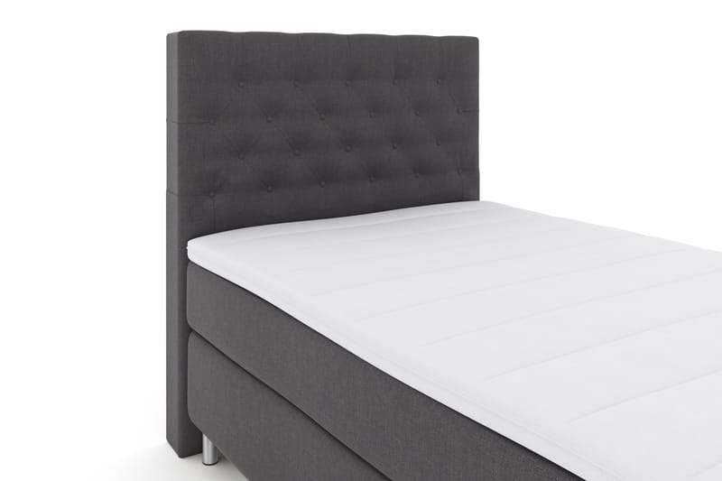 Komplett Sengepakke Choice No 3 120x200 Fast - Mørkegrå|Metallben - Møbler - Senger - Enkeltsenger
