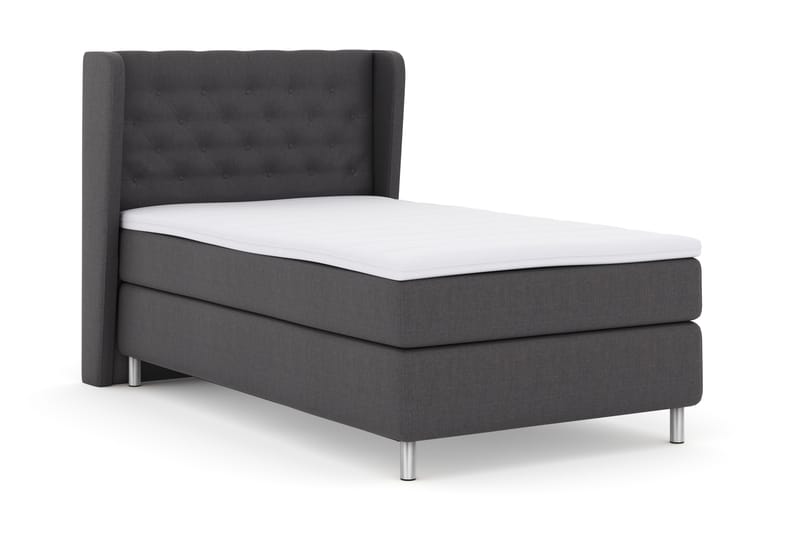 Komplett Sengepakke Choice No 3 120x200 Fast - Mørkegrå|Metallben - Møbler - Senger - Kontinentalsenger