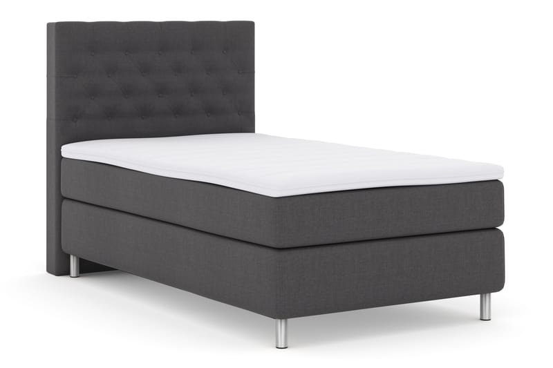 Komplett Sengepakke Choice No 3 120x200 Fast - Mørkegrå|Metallben - Møbler - Senger - Enkeltsenger