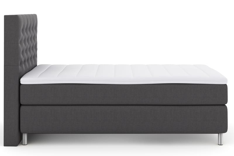 Komplett Sengepakke Choice No 3 120x200 Fast - Mørkegrå|Metallben - Møbler - Senger - Enkeltsenger