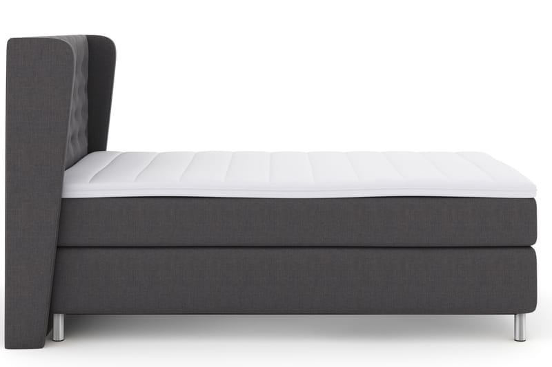 Komplett Sengepakke Choice No 3 120x200 Fast - Mørkegrå|Metallben - Møbler - Senger - Kontinentalsenger