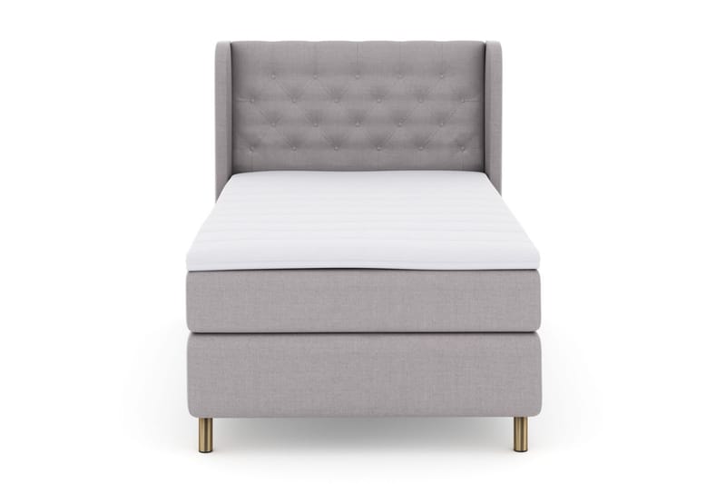 Komplett Sengepakke Choice No 3 120x200 Medium - Lysegrå|Kobberben - Møbler - Senger - Kontinentalsenger