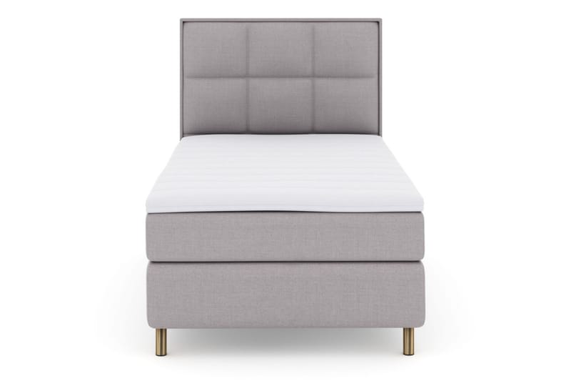 Komplett Sengepakke Choice No 3 120x200 Medium - Lysegrå|Kobberben - Møbler - Senger - Kontinentalsenger