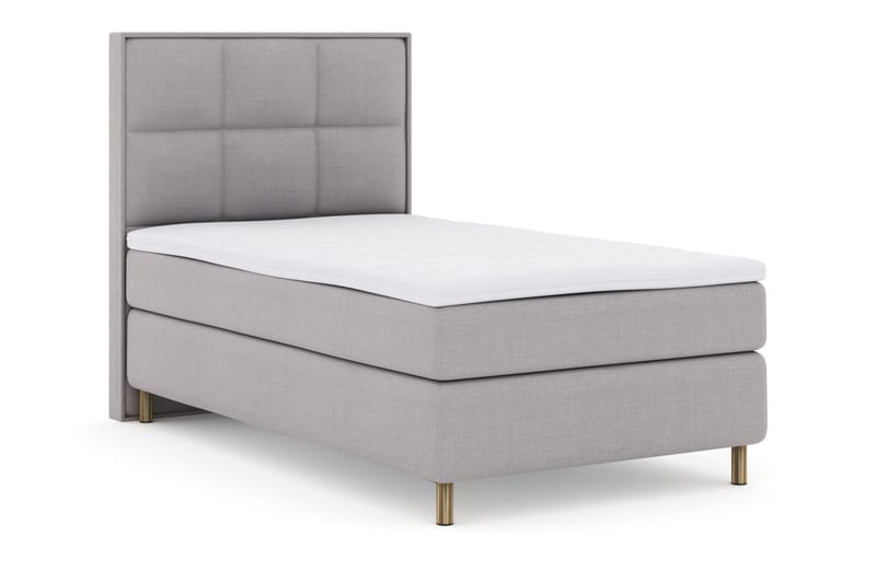 Komplett Sengepakke Choice No 3 120x200 Medium - Lysegrå|Kobberben - Møbler - Senger - Kontinentalsenger