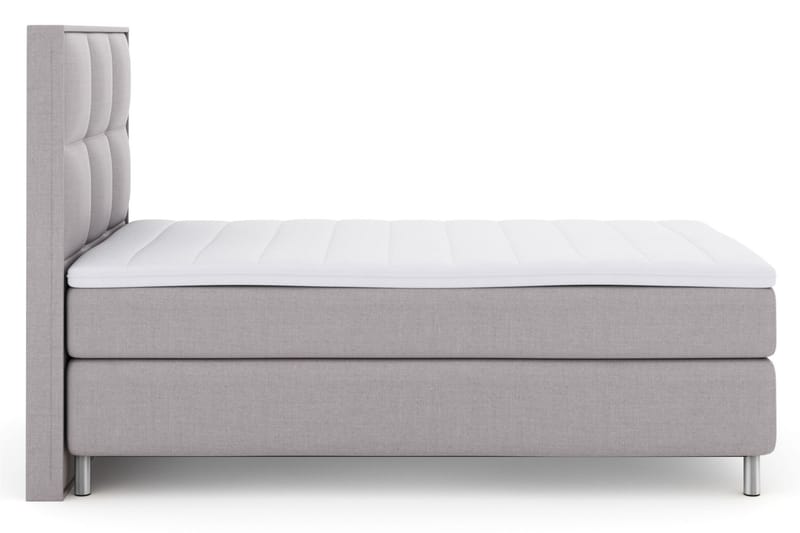 Komplett Sengepakke Choice No 3 120x200 Medium - Lysegrå|Metallben - Møbler - Senger - Kontinentalsenger