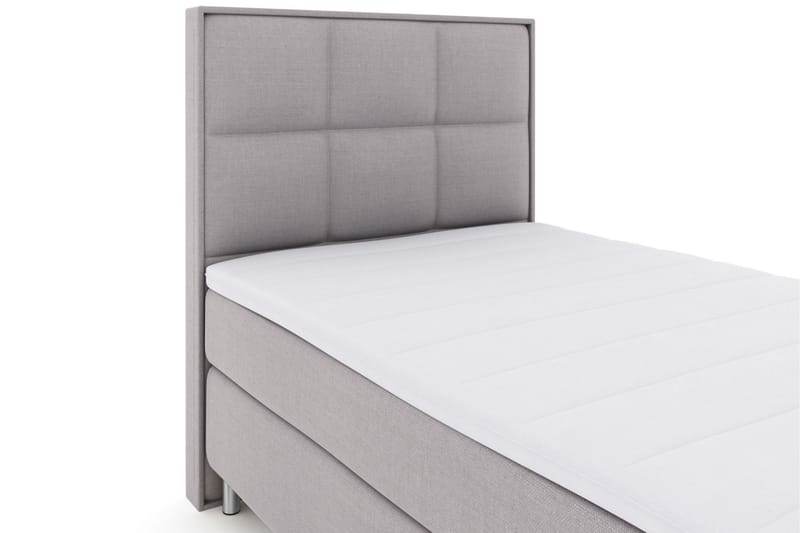 Komplett Sengepakke Choice No 3 120x200 Medium - Lysegrå|Metallben - Møbler - Senger - Kontinentalsenger