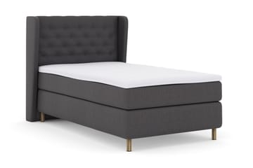 Komplett Sengepakke Choice No 3 120x200 Medium - Mørkegrå|Kobberben - Møbler - Senger - Kontinentalsenger