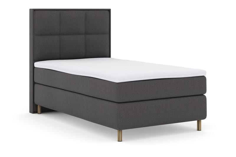 Komplett Sengepakke Choice No 3 120x200 Medium - Mørkegrå|Kobberben - Møbler - Senger - Kontinentalsenger