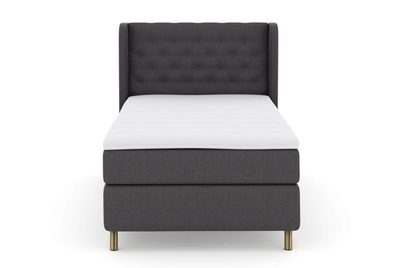 Komplett Sengepakke Choice No 3 120x200 Medium - Mørkegrå|Kobberben - Møbler - Senger - Kontinentalsenger